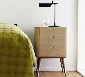 AK 2410-ak2411  Sängbord / Byrå 3 lådor -  - Naver Collection