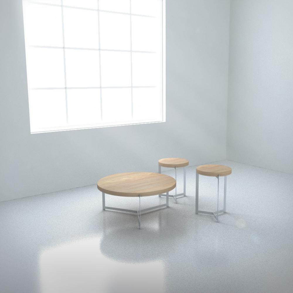 Plateau Coffee & Side Table - Oak - 2