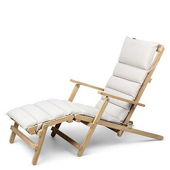 BM5565 Deck chair w. footrest incl cushion - Carl Hansen & Søn