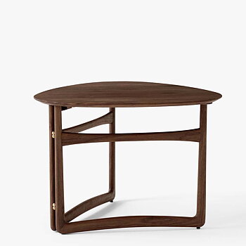 Drop Leaf HM5 Coffe Table 80x78 cm Walnut -  & Tradition - Quickship
