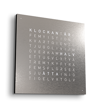 Qlocktwo 90x90 Steel (Stainless steel)  