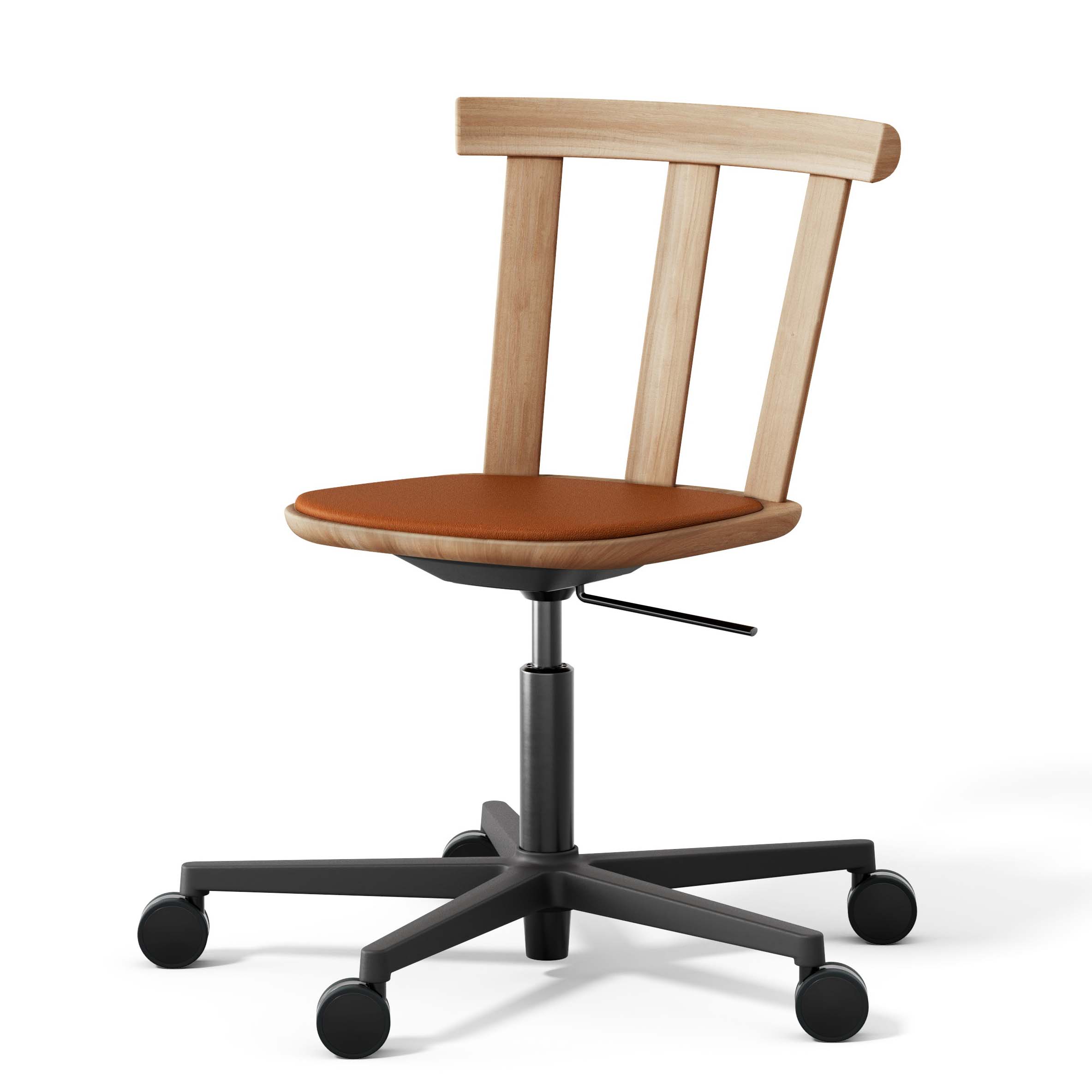 Alt swivel chair Upholstered seat - (Oak standard choices) - Stolab
