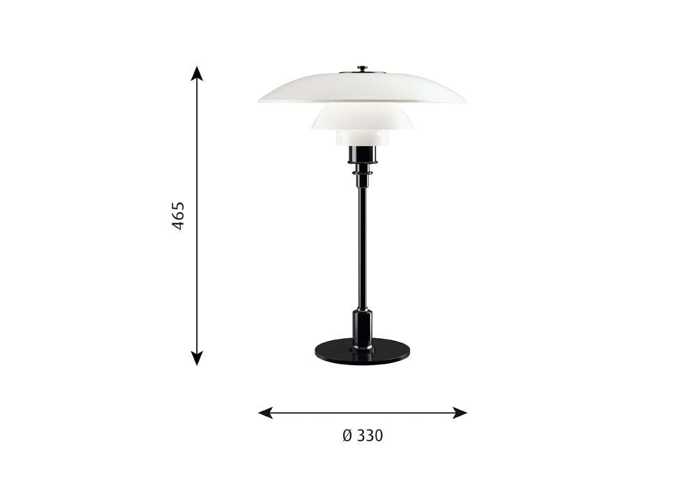 PH 3½ – 2½ Glass Table lamp - 4