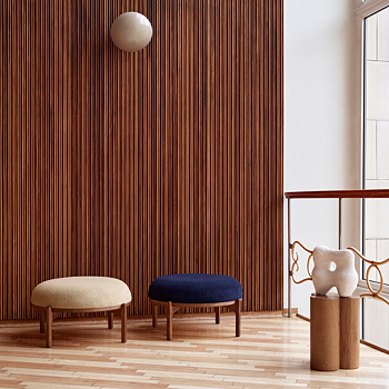 RF1903F Sideways Footstool Valnöt - Carl Hansen & Søn