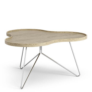 Flower Mono Table 90 cm (Natural lacquered Oak) - Quickship - Swedese