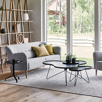 Flower Mono Table 90 cm (Natural lacquered Oak) - Quickship - Swedese