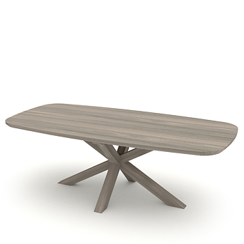 Alcor Dining Table - Boatshape (Oak several choices) - Kristensen & Kristensen