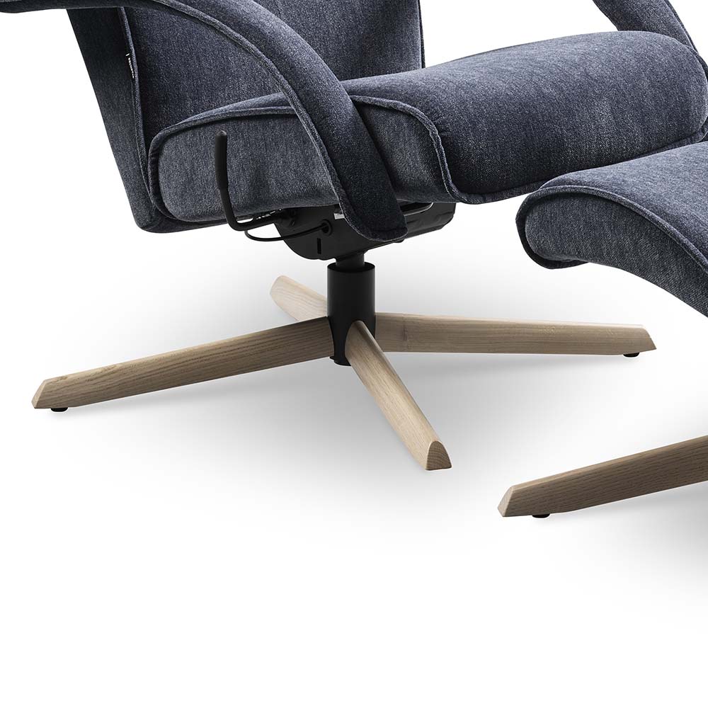 Delta Motion Wood Armchair incl. Footstool - Sheepskin - Package price - Brunstad - 6