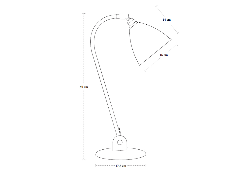 BL2 Bordslampa Soft Vit/Krom - I lager - Gubi - 3