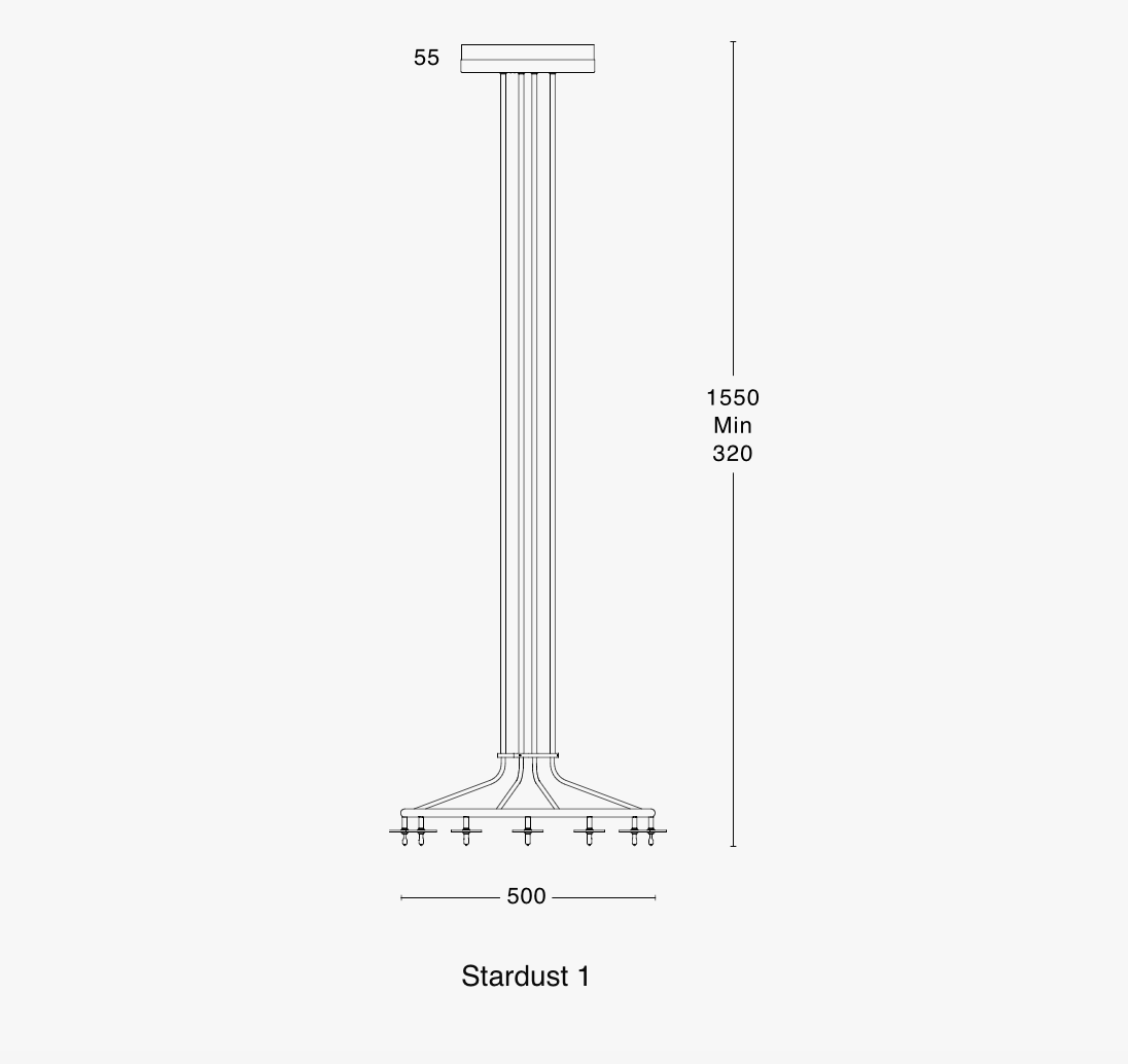 Stardust Taklampa 1,2,3 (flera storlekar) - Örsjö Belysning - 4