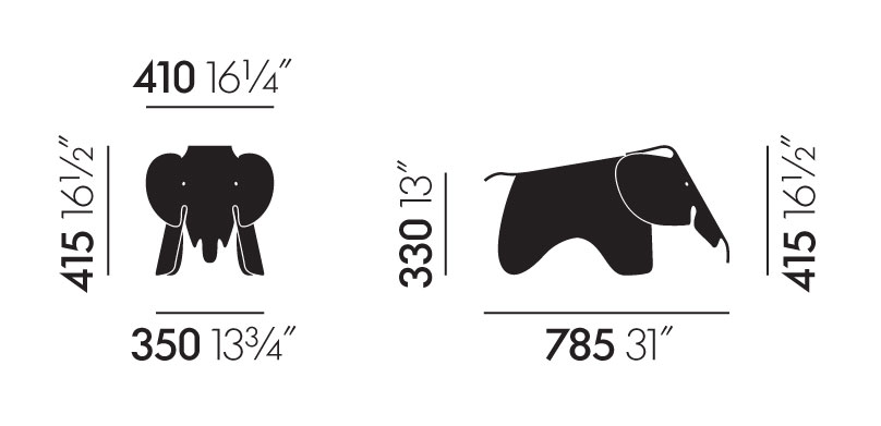 Eames Elephant Stool/Decoration - 9