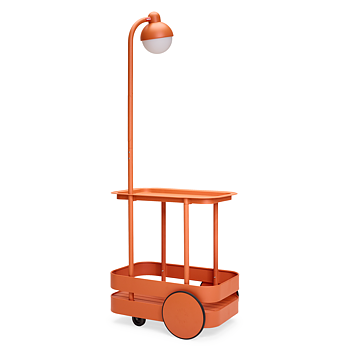 Jolly Trolley Serving trolley/Lamp Tangerine - In stock