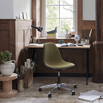 Eames Plastic Chair RE PSCC Kontorsstol (framklädd) - Vitra