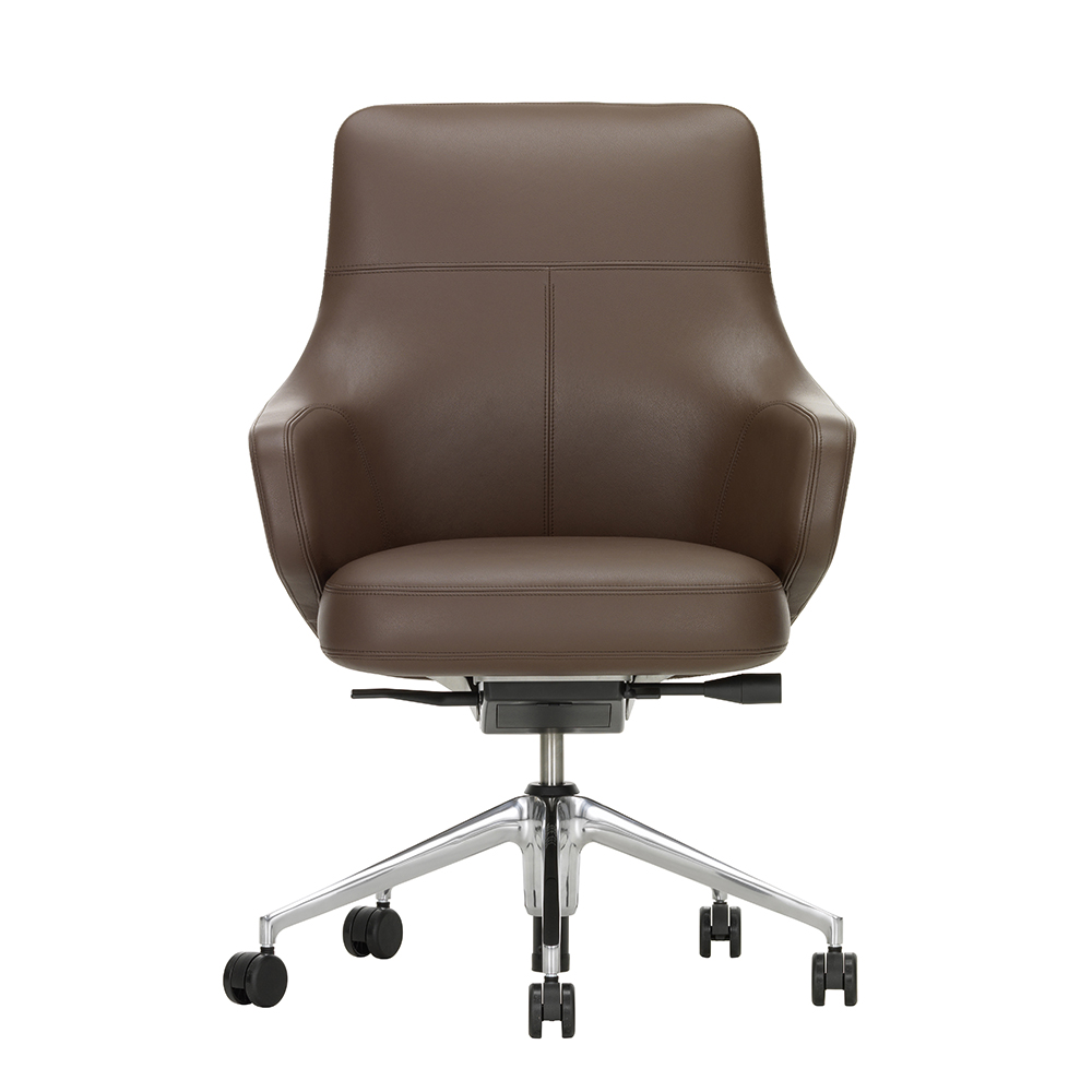 Grand Executive Lowback Office chair (leather) - Vitra - 4