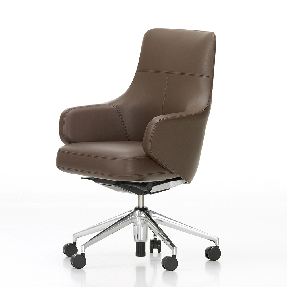 Grand Executive Lowback Office chair (leather) - Vitra