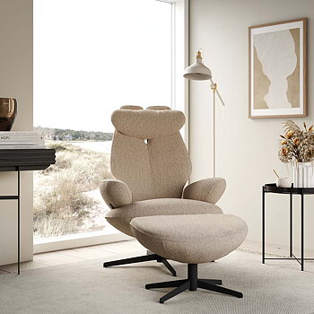 Split Recliner Armchair (Fabric/leather several choices) - Brunstad