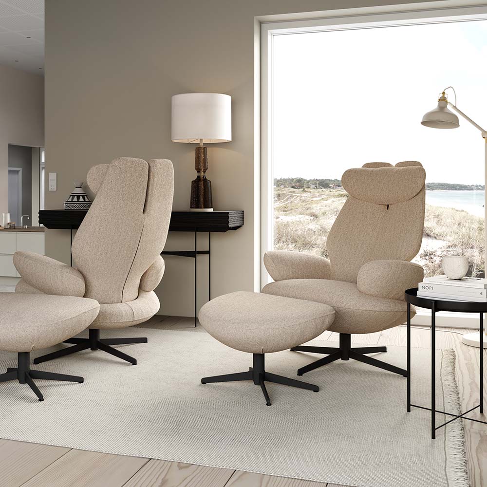 Split Recliner Fåtölj (Tyg/läder flera val)  - Brunstad - 4