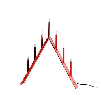 Spica 7 Adventsljusstake röd - SMD Design