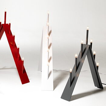 Spica 7 Adventsljusstake röd - SMD Design