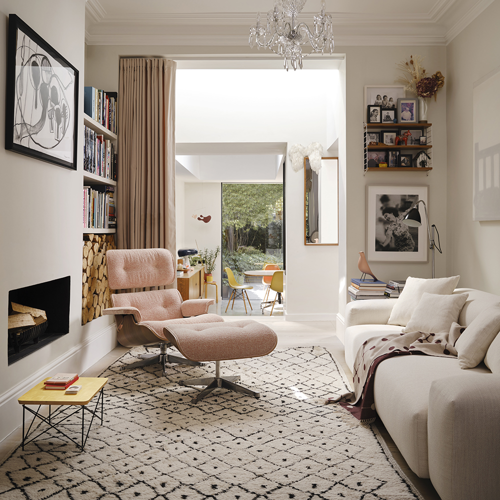 Eames Lounge Chair Fåtölj - Walnut Natural (läder) - Vitra - 10