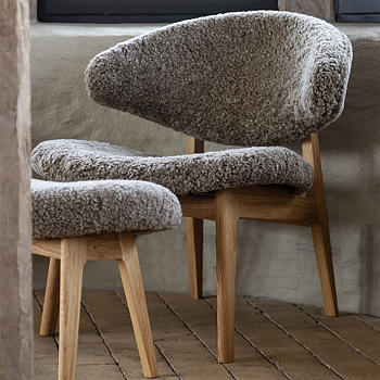 RAM Lounge chair KLC2S - wooden back (several choices) - Kristensen & Kristensen