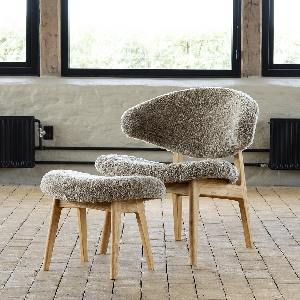 RAM Lounge chair KLC2S - wooden back (several choices) - Kristensen & Kristensen - 6