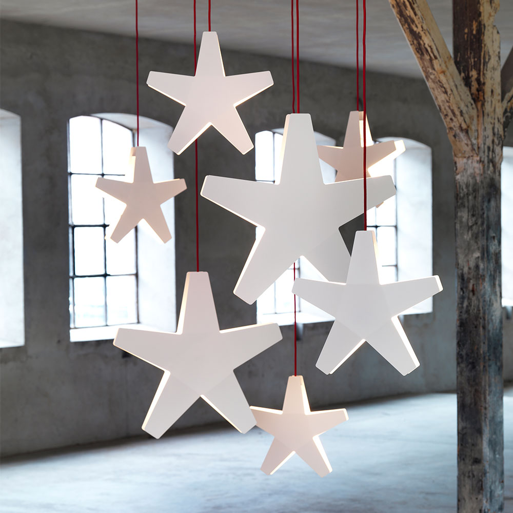 Advent Christmas star red/gray - SMD Design - 2