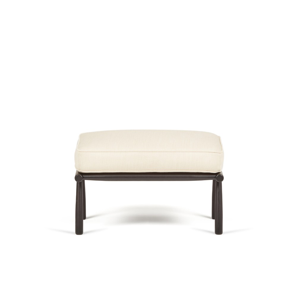 Domus Fotpall - Wood Ebony Betsad EK (Tyg) - Dux - 4