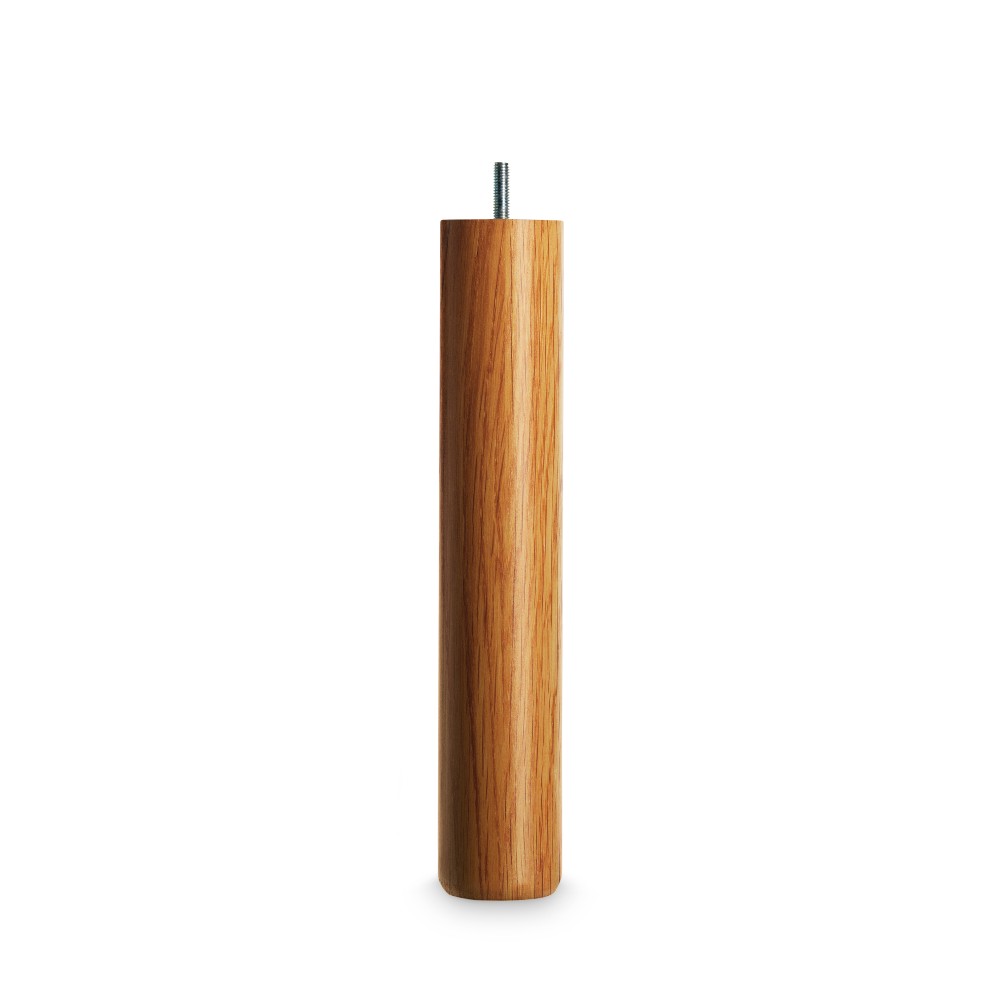 DUX - Sustainable comfort Bed legs round Ø5,5, 4-pack Oak