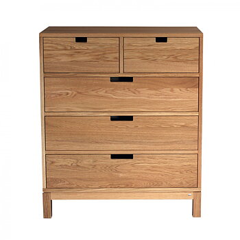 Roma Dresser oak 5 drawers - G.A.D