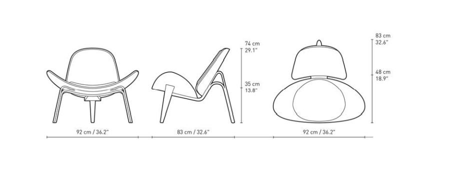 CH07 Shell Armchair - Carl Hansen & Søn - 7
