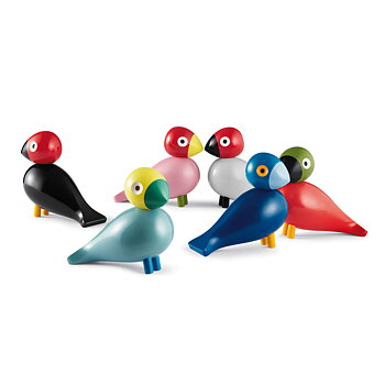 Sångfågel Ravn Träfigur - I lager