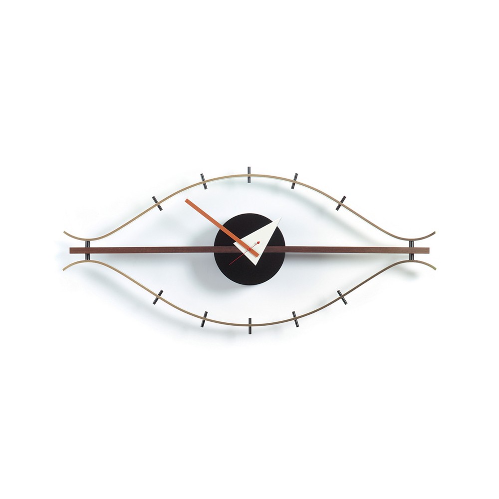 Eye Wall Clock Walnut/Brass - Vitra