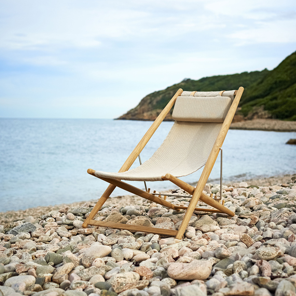 H55 Recliner Deck chair Heritage Papyrus - In stock (1pc) - last item - 2