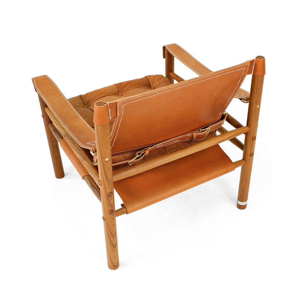 Sirocco Armchair Leather + Foot stool- Norell - 8