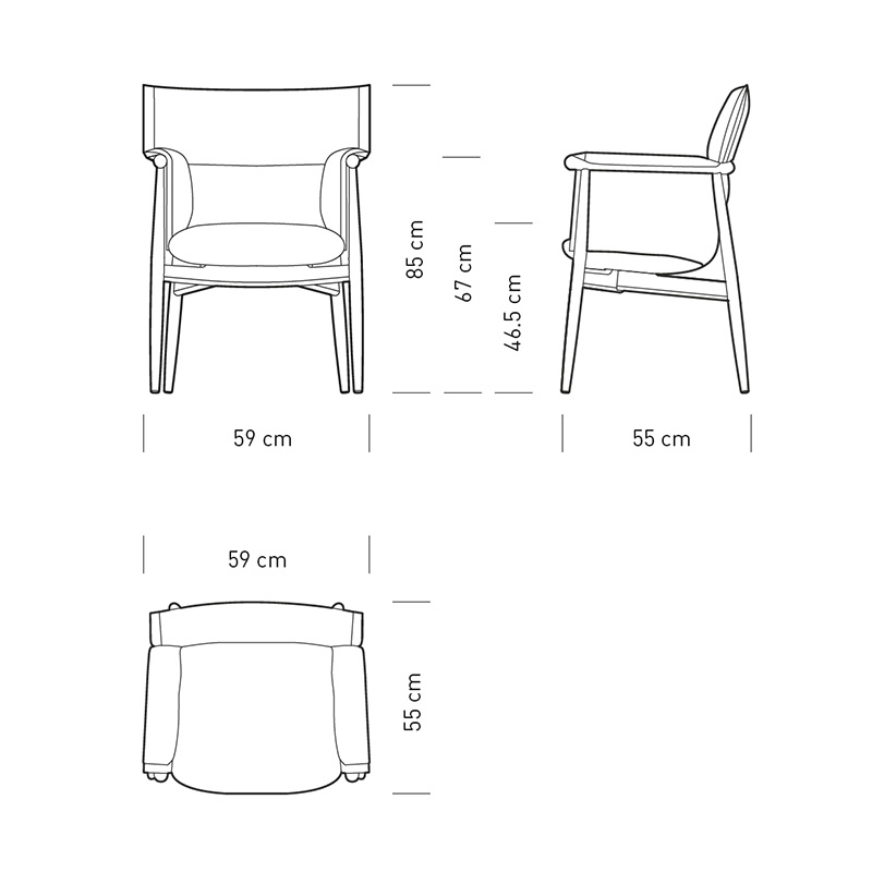 E005 Embrace Karmstol - Carl Hansen & Søn - 4