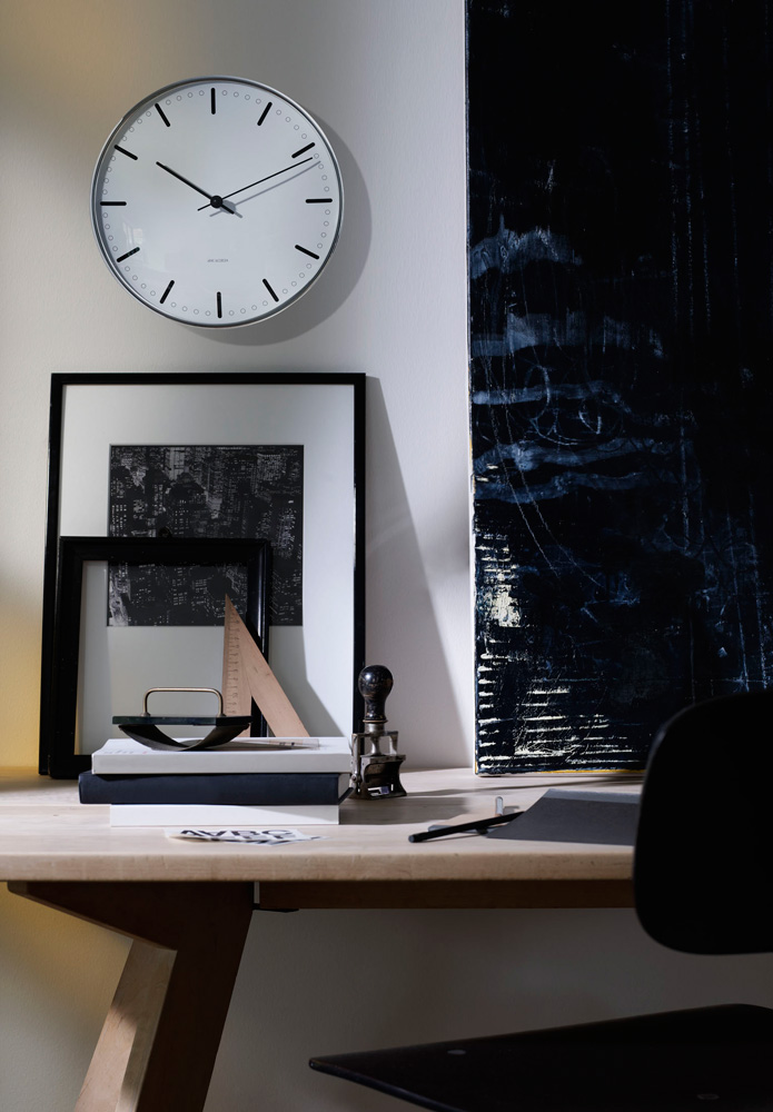 Arne Jacobsen City Hall Wall clock white - 3