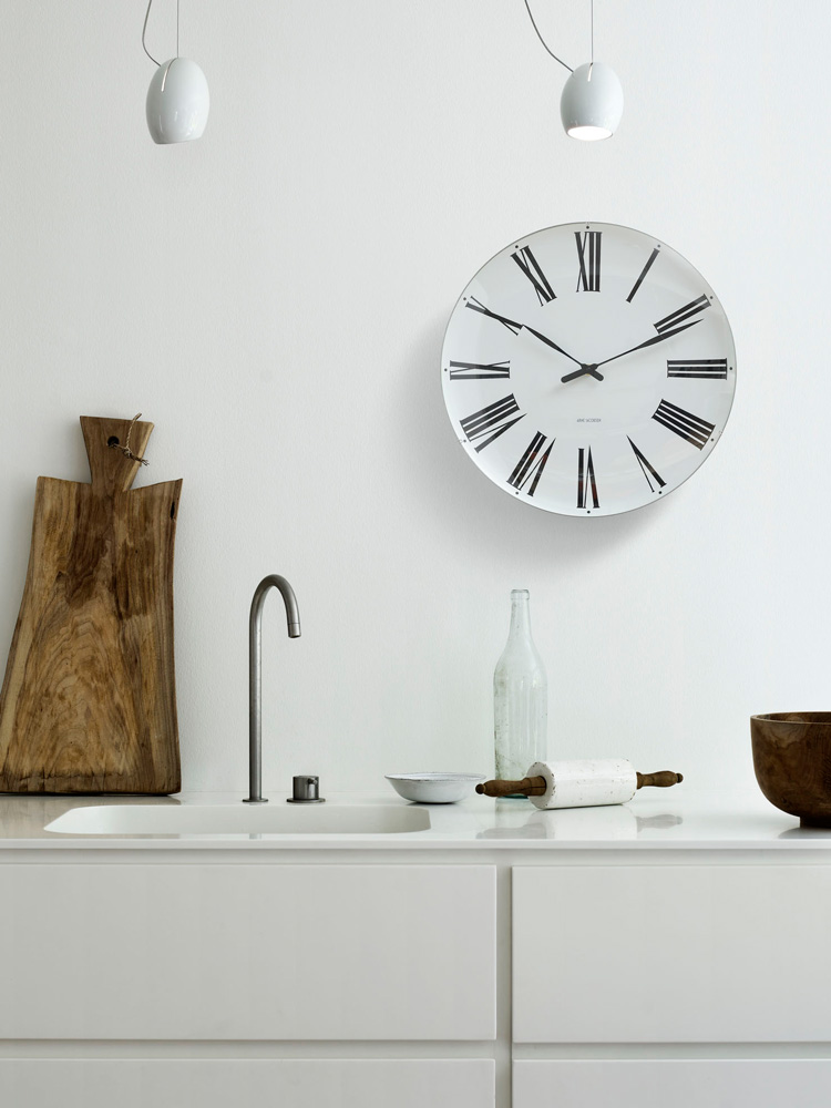 Arne Jacobsen Roman Wall Clock