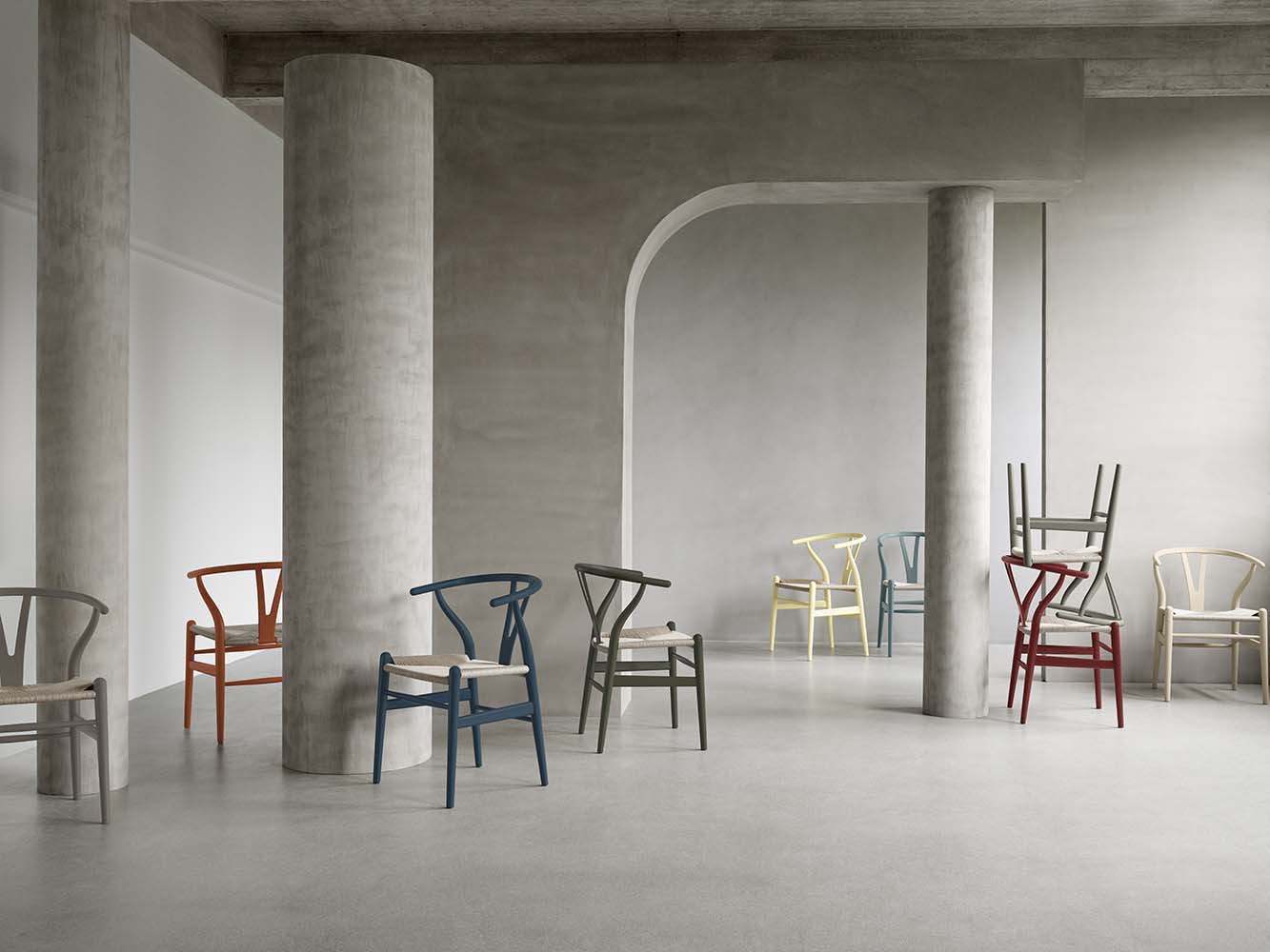 CH24 Y-stol (Soft Edition Slate) by Ilse Crawford - Carl Hansen & Søn - 6