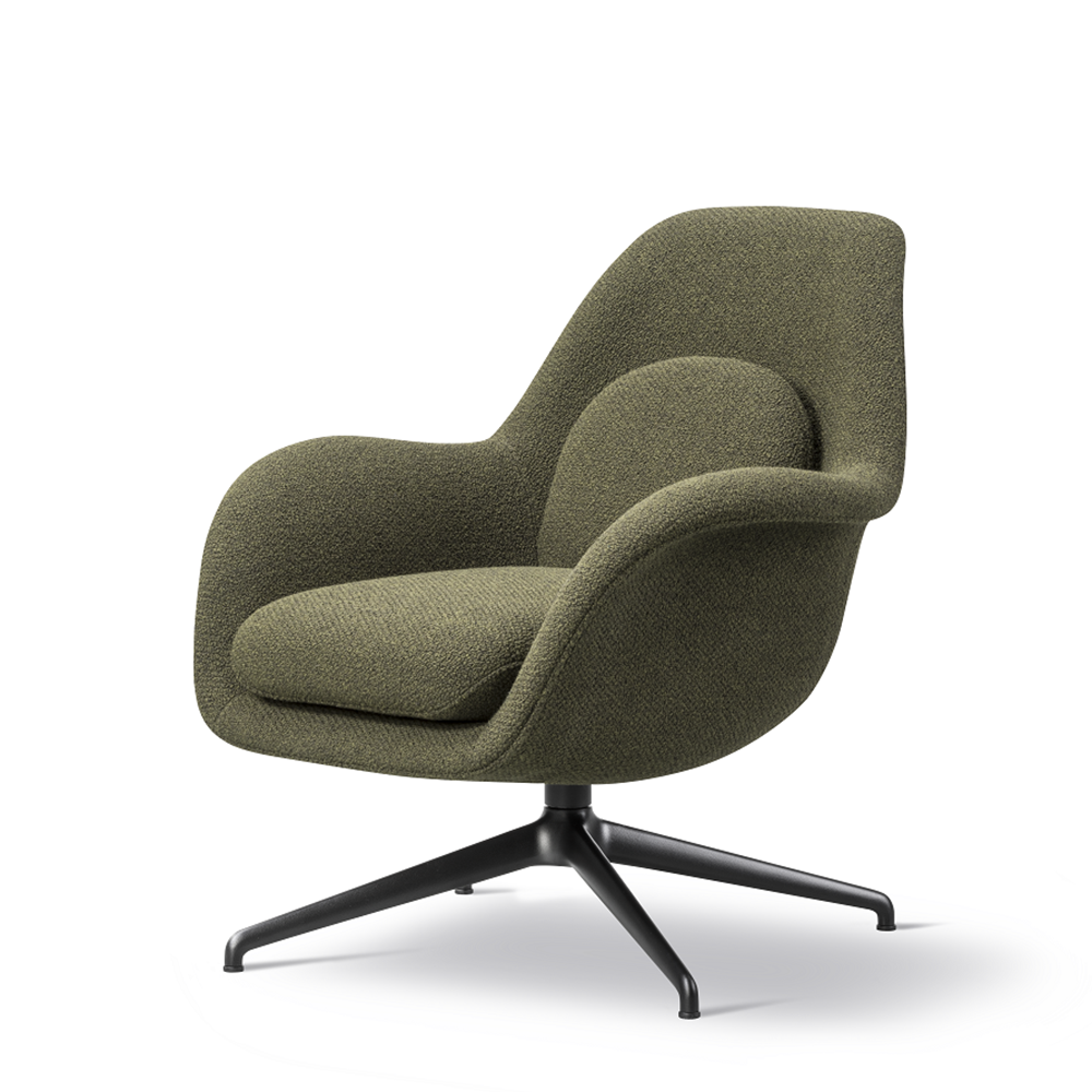 Swoon Lounge Petit Swivel Base Armchair Fabric - Fredericia Furniture - 5