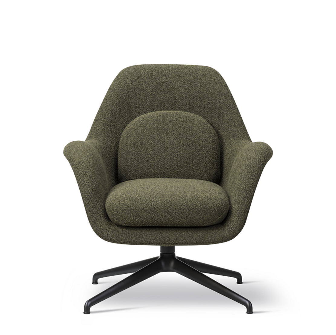 Swoon Lounge Petit Swivel Base Armchair Fabric - Fredericia Furniture - 4