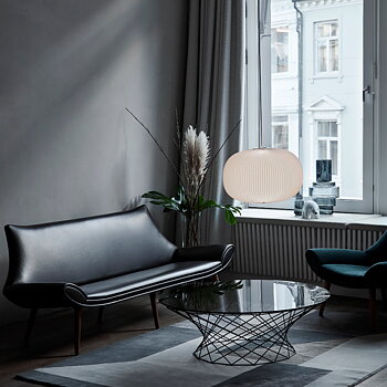 Lamella 1 White/aluminum Pendant - LE KLINT