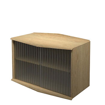System Ultra Cabinet with sliding doors in rifled glass (several choices) 