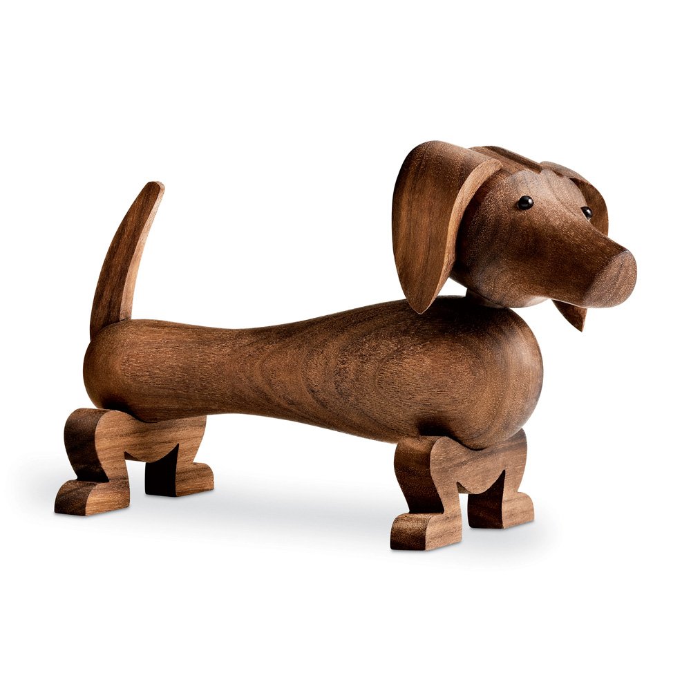 Hund Träfigur - I lager