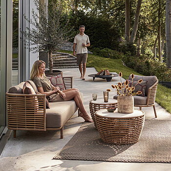 Sense Lounge Chair Taupe - Cane-Line