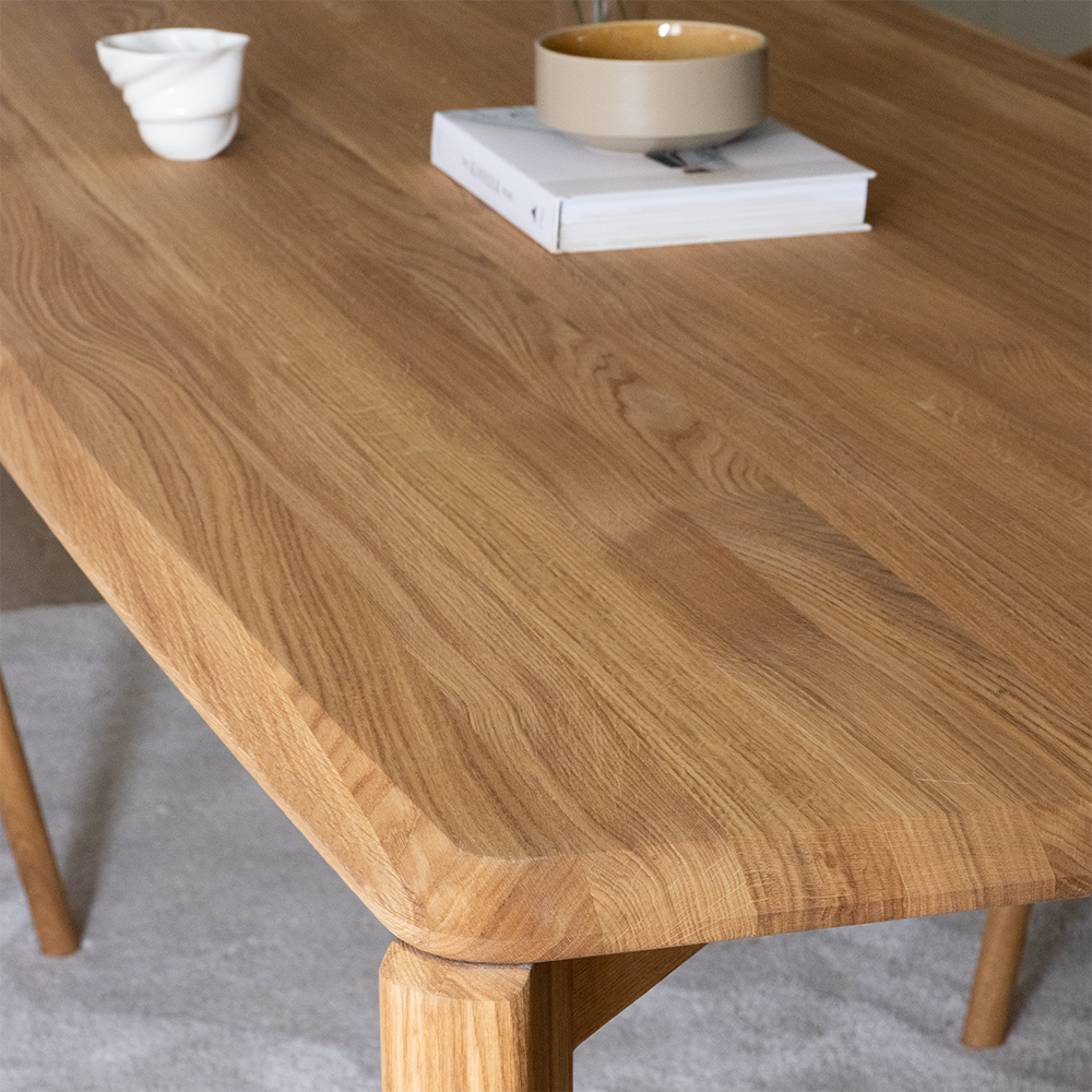 Driplet Dining Table - Rectangular  (Oak several choices) - Kristensen & Kristensen - 7