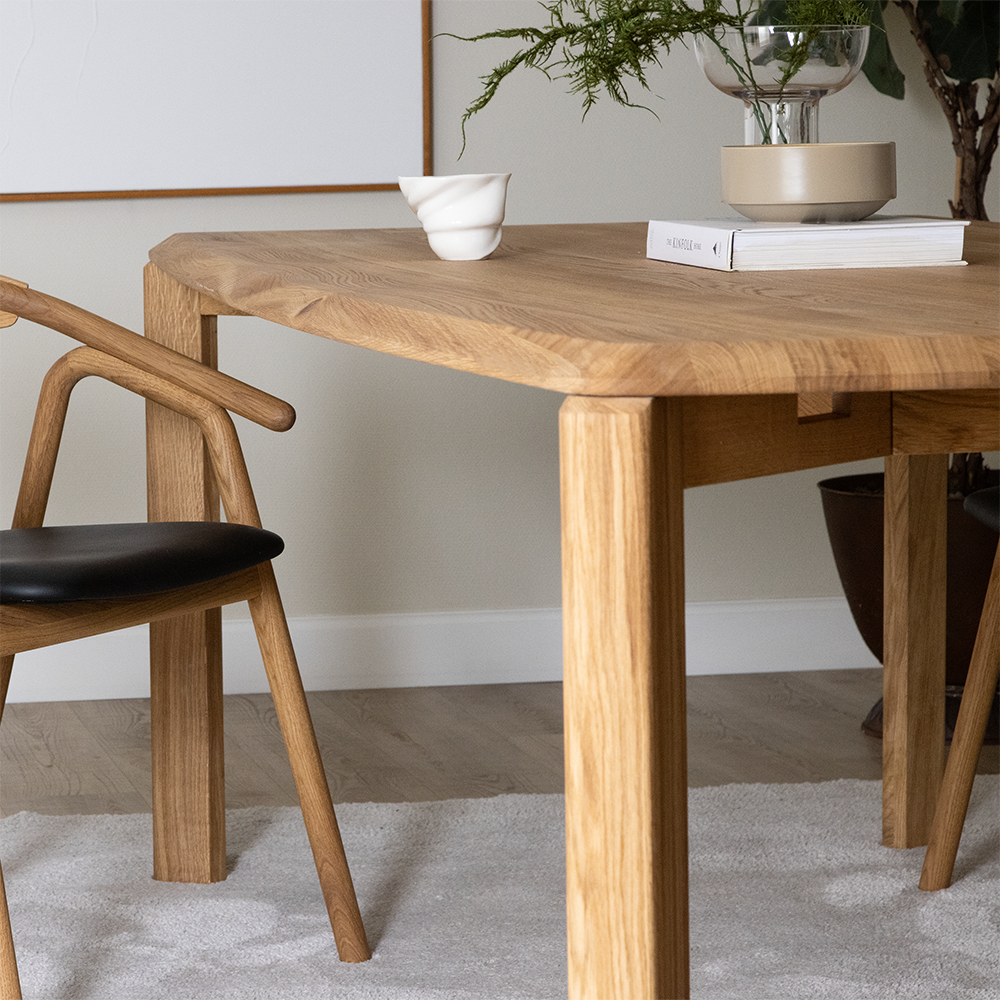 Driplet Dining Table - Rectangular  (Oak several choices) - Kristensen & Kristensen - 9