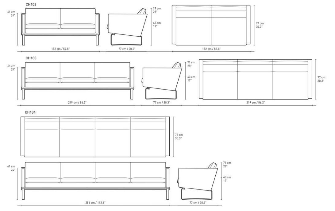 CH102 Sofa - Carl Hansen & Søn - 7