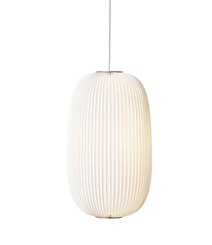 Lamella 2 White/aluminum Pendant - LE KLINT