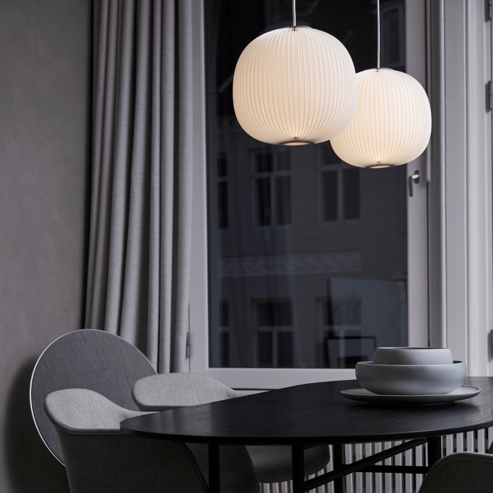 Lamella 3 White/aluminum Pendant - LE KLINT - 5